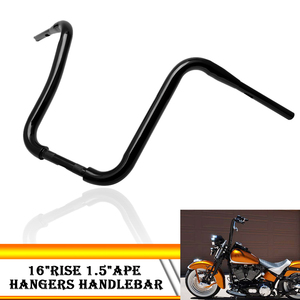 <span class=keywords><strong>Guidon</strong></span> de <span class=keywords><strong>moto</strong></span> Customizable-Rise Ape Hangers de 1,25 pouce de large et de 16 pouces de long, compatible avec Harley Softail <span class=keywords><strong>Street</strong></span> Bob - Product Image 4