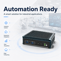 Mini PC Silencioso de Bajo Consumo con Doble LAN, COM, USB, HD, VGA, Almacenamiento Personalizable para Equipos Empresariales, OEM, ODM, Sin Ventilador