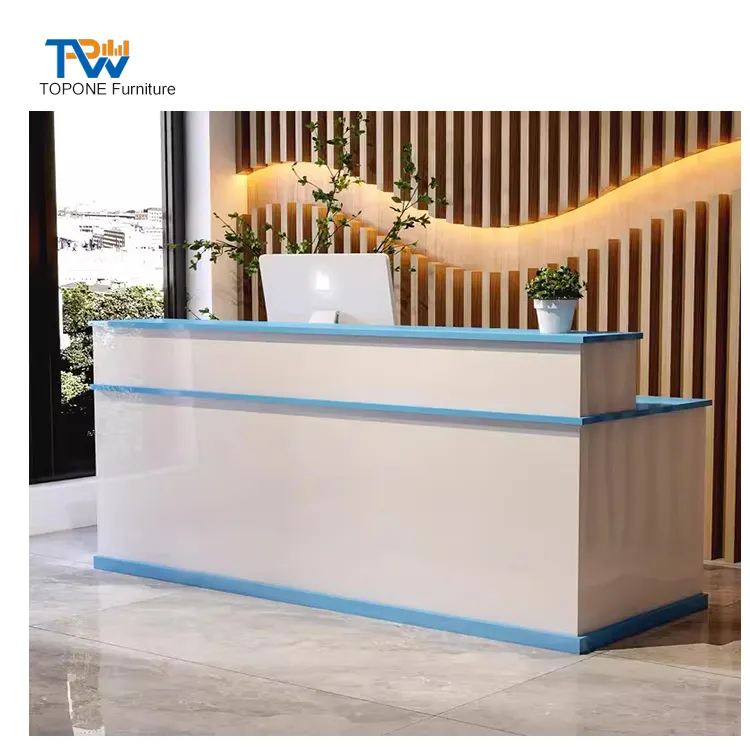 Retro style company hotel reception desk commercial bar desk cashier counter log