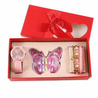 Ensemble de palettes de maquillage glamour pour femmes, montre tendance, ceinture en cuir à boucle nœud papillon, kit combiné, soins personnels tendance, cadeau promotionnel