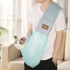 Sac à dos bandoulière pour chat, sac de transport pour animaux de compagnie, sacoche messager pour chat et chiot, accessoires pour animaux - Product Image 5