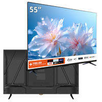 Téléviseur intelligent R&E Global Version 55 pouces 4K UHD HDR Android pour hôtel, WiFi, design fin sans cadre LED, service personnalisé