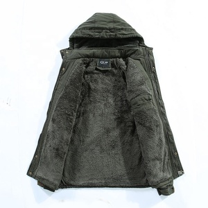 Herren-Wintermantel aus Baumwolle, Leicht, Warm, Lang, mit Kapuze, Atmungsaktiv, Winddicht, Anpassbar, Wattiert - Product Image 4