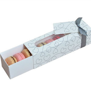 Eco Custom Drawer Paper Macaron Box Packaging with <b>Window</b> - Product Image 2