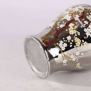 Vase en céramique luxueux pour le rangement dans le salon, vase à fleurs pour hôtel et mariage, vases modernes en céramique et en porcelaine - Product Image 6