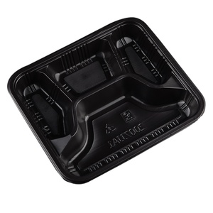 Disposable packaging box plastic with cover duog fast food box takeaway lunch box