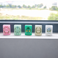 Jeu de Mahjong américain sur le thème botanique, tuiles personnalisées en résine blanc nacré, jeu de société fabriqué en usine