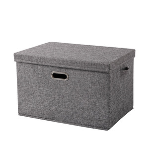 Clothing Organizer Foldable <b>Storage</b> <b>Boxes</b> With Lid Rectangle Solid Color For Bedroom <b>Drawer</b> Style Space Saving - Product Image 5