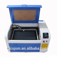 Machine de gravure et de découpe laser CO2 à refroidissement par eau SJ-460/640/4060/6040 50W pour bois/acrylique/contreplaqué/caoutchouc/MDF, prise en charge des formats LAS/DXF