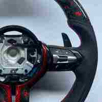 Volant sport en fibre de carbone forgée pour BMW F10 M5 F20 F30 M3 F80 M4 F82 M2 F87 F90 F11 F13 X5 F15 M6 E92 E93 E91 E90
