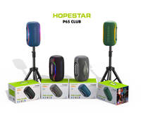 Enceinte Bluetooth portable Hopestar P65 CLUB 220W, enceinte IPX6 avec 2 micros sans fil, lumière RGB, basses puissantes pour les fêtes et le camping