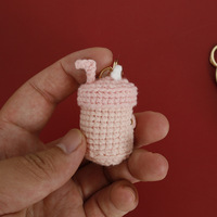 Porte-clés pendentif tricot laine crochet fait main Porte-clés animal crochet doux et mignon