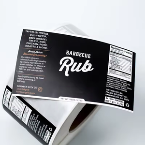 Diseños personalizados a prueba de agua Etiqueta Privada embalaje de alimentos impresión adhesivo rollo tarros de plástico etiqueta de alimentos - Product Image 2