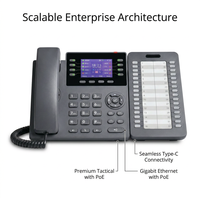 Teléfono IP DSS-32+T800PN con Pantalla a Color, 8 Líneas SIP, Expansión de 32 Teclas, Consola VoIP Gigabit PoE, Sistema Linux para Hotel