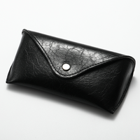 Étui à lunettes portable rectangulaire exquis, pochette souple personnalisée, multicolore, luxe léger, fermeture à bouton