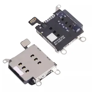 Wholesale Repair Phone Parts For iPhone 13 Pro Dual Sim Card Reader Tray Holder Socket Slot Adapter Mobile Phone Flex Cables