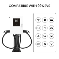 EVEGO Chargeur mural Tesla EV super rapide 40 kW, style familial, nouvelle norme OCPP1.6J OCPP 2.0.1, station de recharge TUV avec double connecteur