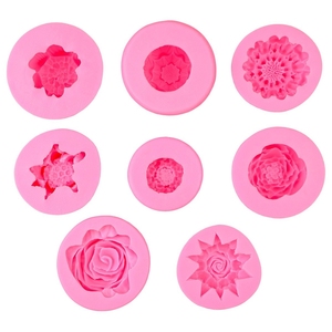<span class=keywords><strong>Lotus</strong></span>, Tournesol, Rose Fleur Série Moule En Silicone Décoratif, Fondant, Chocolat Aromathérapie Gypse, Colle Goutte À La Main - Product Image 4