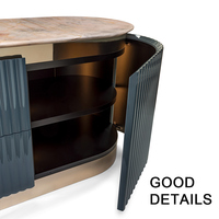 Meuble de table tv en marbre, meuble de salon moderne de luxe, table tv italienne pour salon