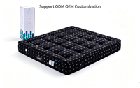 Matelas orthopédique hybride pour hôtel, fabrication en usine, taille Queen et King, compressé sous vide, mousse à mémoire de forme en gel, ressorts.