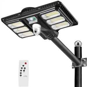Farola Solar Todo en Uno de 360W con Control Remoto, Impermeable IP65, para Estacionamientos, Patios e Iluminación Solar Inteligente - Product Image 1