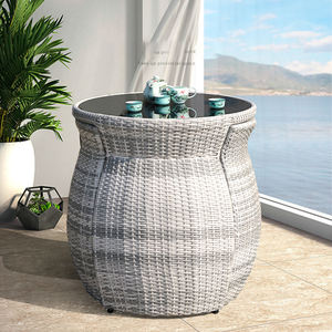 قائمة العلامة التجارية الجديدة في الهواء الطلق المنسوجة كرمة مسطحة الحديثة حديقة الراقية الحديثة في الهواء الطلق الفناء كراسي الحديقة المعدنية - Product Image 5