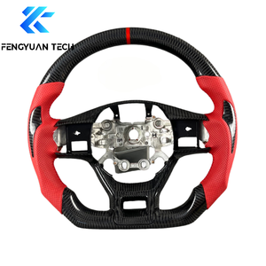 Volant en fibre de carbone, cuir, compatible avec <span class=keywords><strong>Kia</strong></span> <span class=keywords><strong>Sportage</strong></span> Seltos K4 Sorento Carnival Telluride K5 EV6, pièces de modification intérieure - Product Image 5