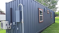 XH Module de conteneur en acier autonome moderne de 20 pieds Utilisation de bureau et d'hôpital pliante à une et à deux étages pour hôtels et maisons
