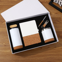 Regalos Corporativos para Ejecutivos, Set de Papelería, Cuaderno con Bolígrafo, Caja de Regalo Ejecutiva de Lujo, Set de Regalo de Oficina Personalizado de Madera para Hombre