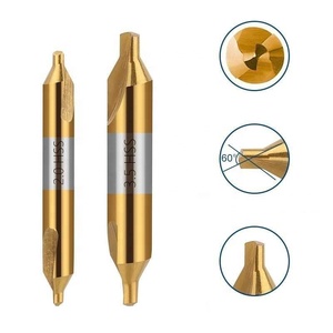 6 uds Hss Center Drill Set 1,0-5,0 Mm titanio plateado ambos cabezales surtido KHL0788 - Product Image 3
