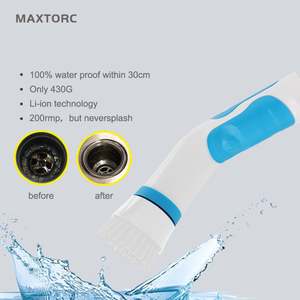 Cepillo de limpieza giratorio eléctrico recargable, limpiador de baño inalámbrico - Product Image 4