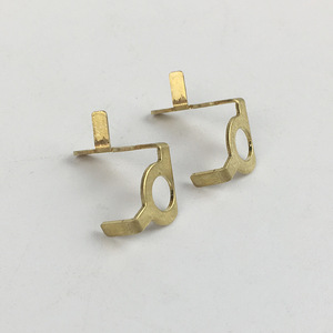 Custom Brass Stamping <b>Spring</b> <b>Clip</b> For Battery Conductive Parts Nonstandard Size Copper Material - Product Image 1