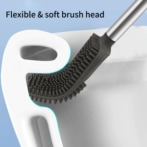 <strong>Bathroom</strong> Trash Can <strong>Toilet</strong> <strong>Brush</strong> <strong>Set</strong> with 90&deg; Stay-Open Lid Deodorizing Compartment Customizable Options Modern Pedal Waste <strong>Bin</strong> - Product Image 5