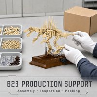 Ensemble de blocs de construction OEM personnalisés Fossile de Spinosaurus – Colonne vertébrale dorsale – Jouet éducatif STEM – Figurines d'action pour enfants – Vente en gros pour musées 57039