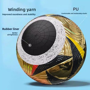 Pallone da <span class=keywords><strong>calcio</strong></span> per la <span class=keywords><strong>finale</strong></span> della Coppa Euro, in PU con tecnologia Heat Bonding 5 #   Logo Stampabile Anti-Esplosione per Cuciture a Macchina - Product Image 2