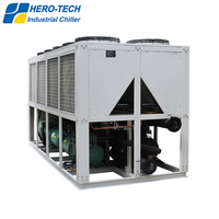 120 tonnes 130kw -10C-20C-30C compresseur à vis recirculation refroidissement basse température refroidisseur refroidi par air
