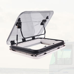 RV Skylight 500*500 MM Ventana de vidrio doble RV <span class=keywords><strong>Camper</strong></span> Techo Ventilación con luz LED RV <span class=keywords><strong>Camper</strong></span> Skylight - Product Image 1