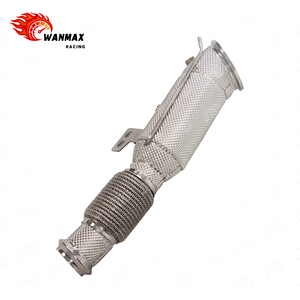 Downpipe in Acciaio Inox ad Alte Prestazioni per Motore <span class=keywords><strong>BMW</strong></span> B58 3.0T - Tubo Anteriore con Connessione a Giunto Sferico, Opzione Catalizzatore ad Alto Flusso - Product Image 4