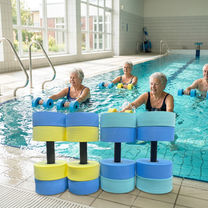 Juego de Mancuernas Flotantes para Agua, para Entrenamiento de Natación y Fitness Acuático, Material EVA Antideslizante, Unisex - Product Image 1