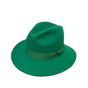 Sombrero Fedora de Lana ND100 CD, Unisex, para Adultos, con Flor y Lazo, para las Cuatro Estaciones - Product Image 1