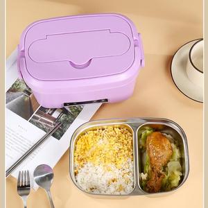 <b>Portable</b> Electric Lunch Box Heater USB Battery Powered <b>Food</b> <b>Warmer</b> Bento Box Wholesale for Outdoor Travel Use - Product Image 2
