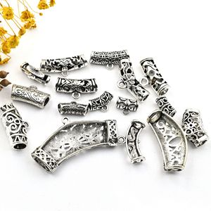 Collana Vintage gioielli pinch bails sciarpa slide bail perline a tubo curvo <span class=keywords><strong>per</strong></span> la creazione di gioielli - Product Image 6