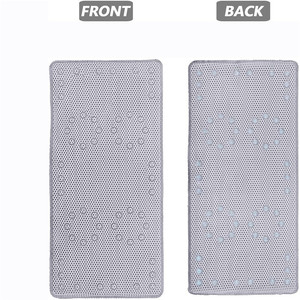 Grey Anti-Slip <strong>Bathroom</strong> <strong>Mat</strong> Soft PVC Solid Durable Bathtub <strong>Mat</strong> with Suction Cups Water Absorbent <strong>Floor</strong> Rug for Shower Tub Home - Product Image 3