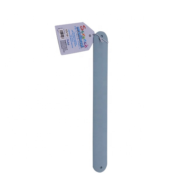 Custom Glow-in-Dark Reflective PVC Ruler LED Wristband Silica Sport Slap Bracelets for Promotions Made with Metal Paper Material