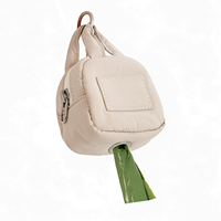 Pochette de rangement en nylon avec clip de laisse, mini distributeur de friandises pour chiot, accessoire portable pour animaux de compagnie de petite et moyenne taille, distributeur de sacs à déjections canines