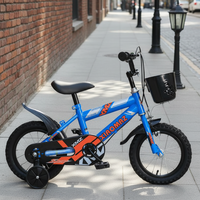Vélo d'apprentissage pour enfants 12/14/16 pouces en promotion, vélo à pédale simple vitesse pour enfants avec panier en plastique, cadeau idéal pour garçons et filles