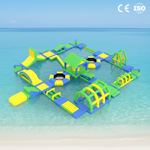 Ceyu Commercial Huge Giant Slide Durable 0.9mm Pvc Aqua Obstacle Course Inflatable Floating Island Water Park - Product Image 1