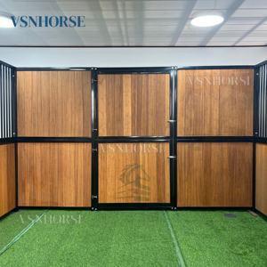 Design personalizado Prefab Horse Stall Painéis Galvanizado Steel Frame Modular Prático Horse Stable Frentes para Celeiros ao ar livre - Product Image 6