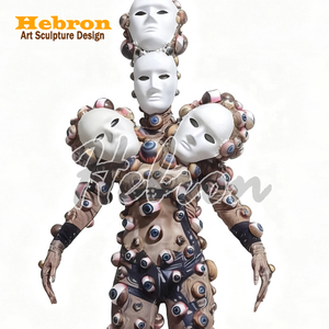 Costumi personalizzati per personaggi <span class=keywords><strong>horror</strong></span> di case infestate e escape room, set di abiti indossabili per cosplay. - Product Image 3