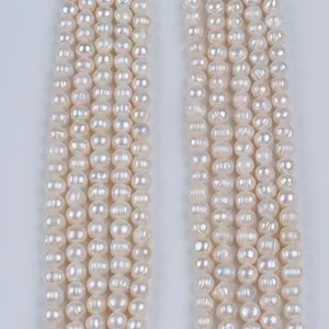 11-12mm Thread Punch Pearl White Pearl String Natural Freshwater Pearl Loose Wholesale